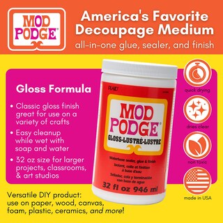 Foto 2 | Foto 2 | Sellador Brillante Pegamento Y Acabado Craft Solution Mod Podge 960 Ml - Venta Internacional.