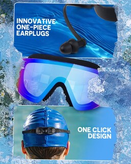 Foto 5 | Foto 5 | Pack De 2 Gafas De Natación Zoomsnail Sin Marco Visión Amplia - Venta Internacional.
