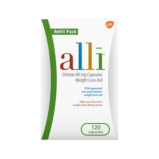 Foto 1 | Foto 1 | Píldoras Dietéticas Para Bajar De Peso Alli Orlistat 60 Mg 120 Cápsulas - Venta Internacional.