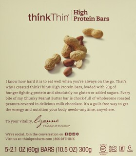 Foto 3 | Foto 3 | ¡piensa En Snack Bar! Mantequilla De Cacahuete Fina Y Gruesa Sin Gluten  60 G - Venta Internacional.