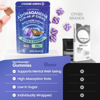 Foto 4 | Foto 4 | Ashwagandha Chews Youchews Ksm-66 Para Aliviar El Estrés 30 Unidades - Venta Internacional.