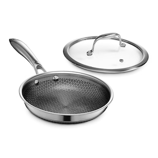 Foto 1 | Foto 1 | Sartén Hexclad Hybrid Antiadherente De 20 Cm Con Tapa De Vidrio Templado - Venta Internacional.