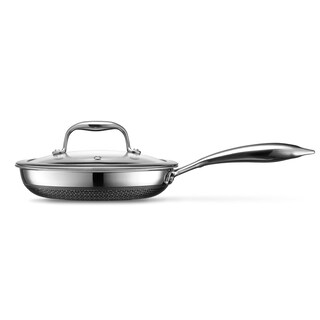 Foto 2 | Foto 2 | Sartén Hexclad Hybrid Antiadherente De 20 Cm Con Tapa De Vidrio Templado - Venta Internacional.
