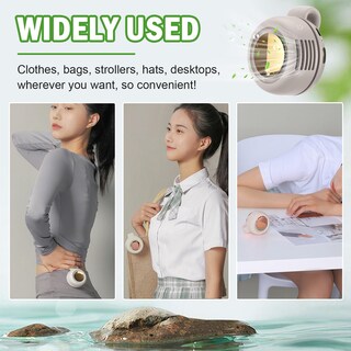 Foto 7 | Foto 7 | Mini Ventilador Sin Aspas Wshxjzyay Portátil  Silencioso  Con Clip  Blanco - Venta Internacional.