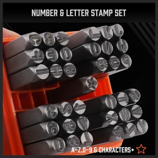 Foto 3 | Foto 3 | Set De Sellos Horusdy 37 Unidades Números Y Letras 6 Mm Metal - Venta Internacional.