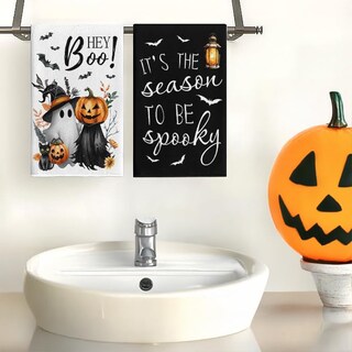 Foto 3 | Foto 3 | Juego De Toallas De Mano Lioqun Hey Boo Halloween 45 X 66 Cm Black Cat - Venta Internacional.