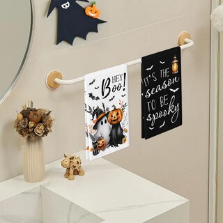 Foto 6 | Foto 6 | Juego De Toallas De Mano Lioqun Hey Boo Halloween 45 X 66 Cm Black Cat - Venta Internacional.