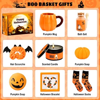 Foto 2 | Foto 2 | Boo Basket Stuffers Ygrsh Para Mujer Con Taza De Calabaza Y Calcetines - Venta Internacional.
