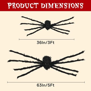 Foto 6 | Foto 6 | Decoraciones De Araña De Halloween Para Exteriores Fathisooc 152 Cm+91 Cm - Venta Internacional.