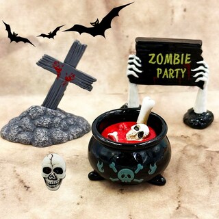 Foto 6 | Foto 6 | Figuras En Miniatura Suartus Halloween 18 Unidades Diseño De Fantasmas De Resina - Venta Internacional.