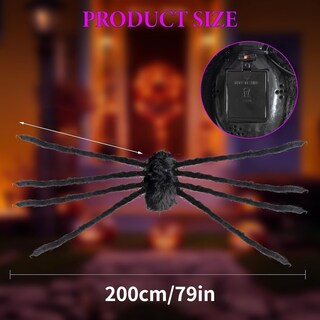 Foto 2 | Foto 2 | Araña Gigante Beaboo De Halloween Con 36 Luces Paquete De 2 - Venta Internacional.