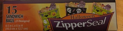 Foto 2 | Foto 2 | Bolsas Para Sándwiches J&j's Toyscape Para Halloween Con Cierre De Cremallera Paquete De 30 - Venta Internacional.