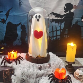 Foto 6 | Foto 6 | Lámpara Iluminada Para Interiores Con Decoración De Fantasmas De Halloween Con Control Remoto - Venta Internacional.