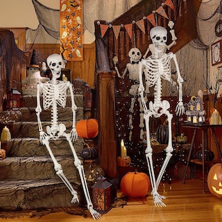 Foto 6 | Foto 6 | Articulaciones Móviles De Tamaño Natural Kukooka De Halloween Skeleton 180 Cm - Venta Internacional.