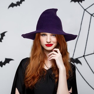 Foto 6 | Foto 6 | Sombrero De Bruja Edoneery Plegable Ala Ancha 22 X 35 Cm - Venta Internacional.