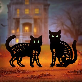 Foto 1 | Foto 1 | Estaca De Jardín Con Diseño De Gato Negro Yy Gardenia Para Decoración De Halloween - Venta Internacional.