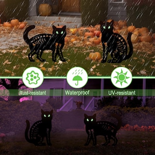 Foto 4 | Foto 4 | Estaca De Jardín Con Diseño De Gato Negro Yy Gardenia Para Decoración De Halloween - Venta Internacional.
