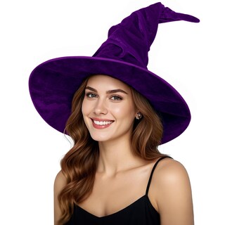 Foto 1 | Foto 1 | Sombrero De Bruja Homelex Para Halloween Adulto Negro Mujer Tamaño Grande - Venta Internacional.