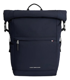 Foto 1 | Foto 1 | Mochila Tommy Hilfiger Rolltop Backpack Equipaje De Mano Color Azul Oscuro