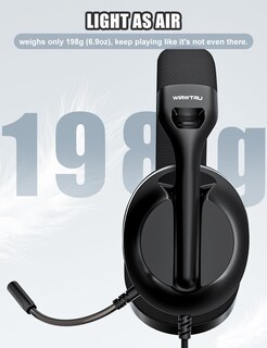 Foto 2 | Foto 2 | Auriculares Para Juegos Wirwtru S30 Con Micrófono Ligeros 198 G - Venta Internacional.