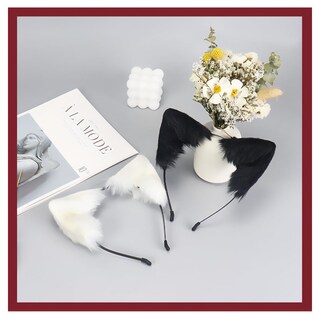 Foto 2 | Foto 2 | Diadema Qinruan Con Orejas De Piel Sintética De Zorro Y Gato Hecha A Mano - Venta Internacional.
