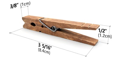 Foto 4 | Foto 4 | Pinzas Para Ropa Lwr Crafts De Madera  Tamaño Grande  8 4 Cm  30 Unidades (jacobinas) - Venta Internacional.