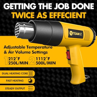 Foto 3 | Foto 3 | Pantalla Lcd Heat Gun Team Z De 1800 W 100-600 °c Con 4 Boquillas - Venta Internacional.