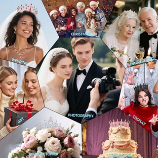 Foto 5 | Foto 5 | Set De Joyas Kamirola Con Tiaras Y Coronas Para Mujer (tr28) - Venta Internacional.