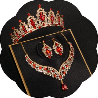 Foto 1 | Foto 1 | Set De Joyas Fircre Crystal Bridal Crowns Tiaras Para Mujer - Venta Internacional.