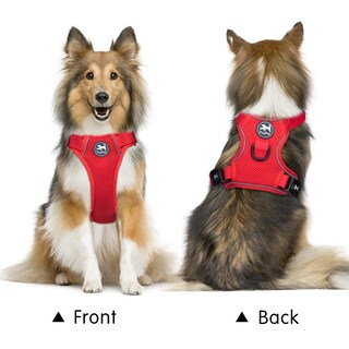 Foto 3 | Foto 3 | Arnés Para Perros Poypet Reflectante Suave Y Transpirable Malla Roja S - Venta Internacional.