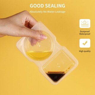 Foto 3 | Foto 3 | Contenedores De Condimentos Reutilizables Cjt 12 Juegos Con Tapas Y 2 Compartimentos - Venta Internacional.