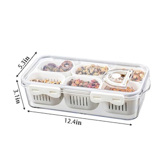 Foto 3 | Foto 3 | Bandeja Para Servir Comida Minesign Paquete De 2 Con Tapas Caja Apilable Para Aperitivos - Venta Internacional.