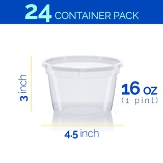 Foto 3 | Foto 3 | Contenedores De Almacenamiento De Alimentos Healthy Packers De 16 Oz (paquete De 24) - Venta Internacional.