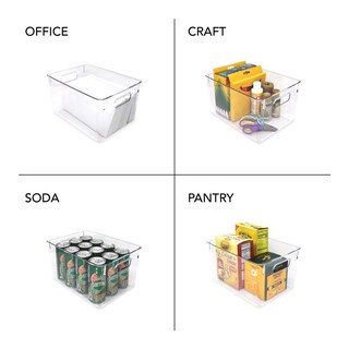 Foto 4 | Foto 4 | Contenedores De Almacenamiento Isaac Jacobs Grandes De Plástico Transparente  Paquete De 3 - Venta Internacional.