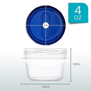 Foto 3 | Foto 3 | Contenedores De Delicatessen Plasticpro Twist Top 120 Ml (4 Oz)  Paquete De 12 - Venta Internacional.