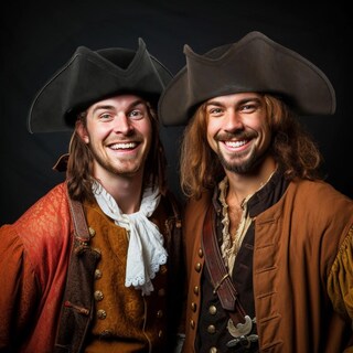 Foto 4 | Foto 4 | Gorro Pirata Uqje Auténtico Tricornio De Cuero Marrón Para Adulto - Venta Internacional.