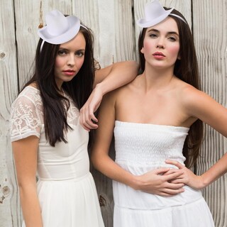 Foto 6 | Foto 6 | Sombrero De Vaquero Diadema Cozypower Halloween Para Mujer Color Blanco - Venta Internacional.