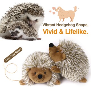Foto 5 | Foto 5 | Juguete De Peluche Para Perros Pawaboo Hedgehog No Tóxico Supersuave Paquete De 2 - Venta Internacional.