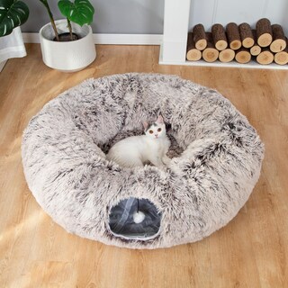 Foto 6 | Foto 6 | Cama Tipo Túnel Luckitty Para Gatos Y Perros  Cálida Y Esponjosa  Con Cojín Lavable - Venta Internacional.
