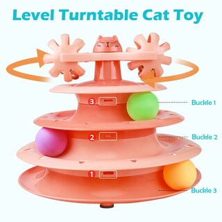 Foto 3 | Foto 3 | Tocadiscos Cat Toy Upsky Roller De 4 Niveles Con 3 Bolas Y Campana - Venta Internacional.