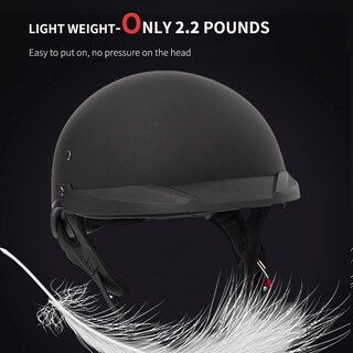 Foto 5 | Foto 5 | Medio Casco De Moto Elcyco  Negro Mate  Aprobado Por El Dot - Venta Internacional.