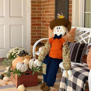 Foto 2 | Foto 2 | Scarecrow Sitter Wedfull Fall Girl 110 Cm Con Brazos Y Piernas Móviles - Venta Internacional.