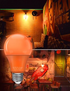 Foto 6 | Foto 6 | Bombilla Led Unilamp A19 Naranja De 9 W (equivalente A 60 W) Paquete De 4 - Venta Internacional.