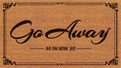 Foto 1 | Foto 1 | Felpudo Heyaobaihuo Go Away Go On Now Git 30 X 43 Cm Para Halloween - Venta Internacional.