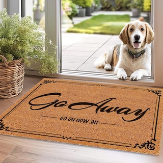 Foto 2 | Foto 2 | Felpudo Heyaobaihuo Go Away Go On Now Git 30 X 43 Cm Para Halloween - Venta Internacional.