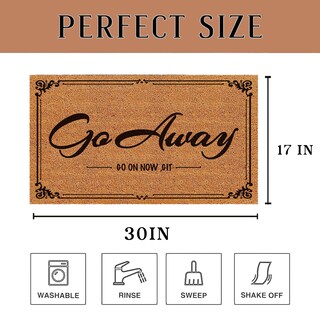 Foto 3 | Foto 3 | Felpudo Heyaobaihuo Go Away Go On Now Git 30 X 43 Cm Para Halloween - Venta Internacional.
