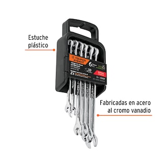 Foto 2 | Foto 2 | Juego De Llaves 6 Pzas Combinadas Estandar Truper 15772