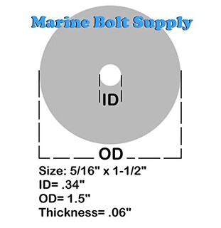 Foto 2 | Foto 2 | Arandelas Fender Marine Bolt Supply Tipo 18-8 De Acero Inoxidable - Venta Internacional.