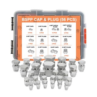 Foto 1 | Foto 1 | Kit De Enchufes Bspp Conjunto De Mangueras Tubos Y Tuberías Hidráulicos 56 Piezas - Venta Internacional.