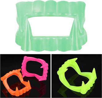 Foto 6 | Foto 6 | Colmillos De Neón De Halloween Teeth The Dreidel Company Paquete De 100 - Venta Internacional.